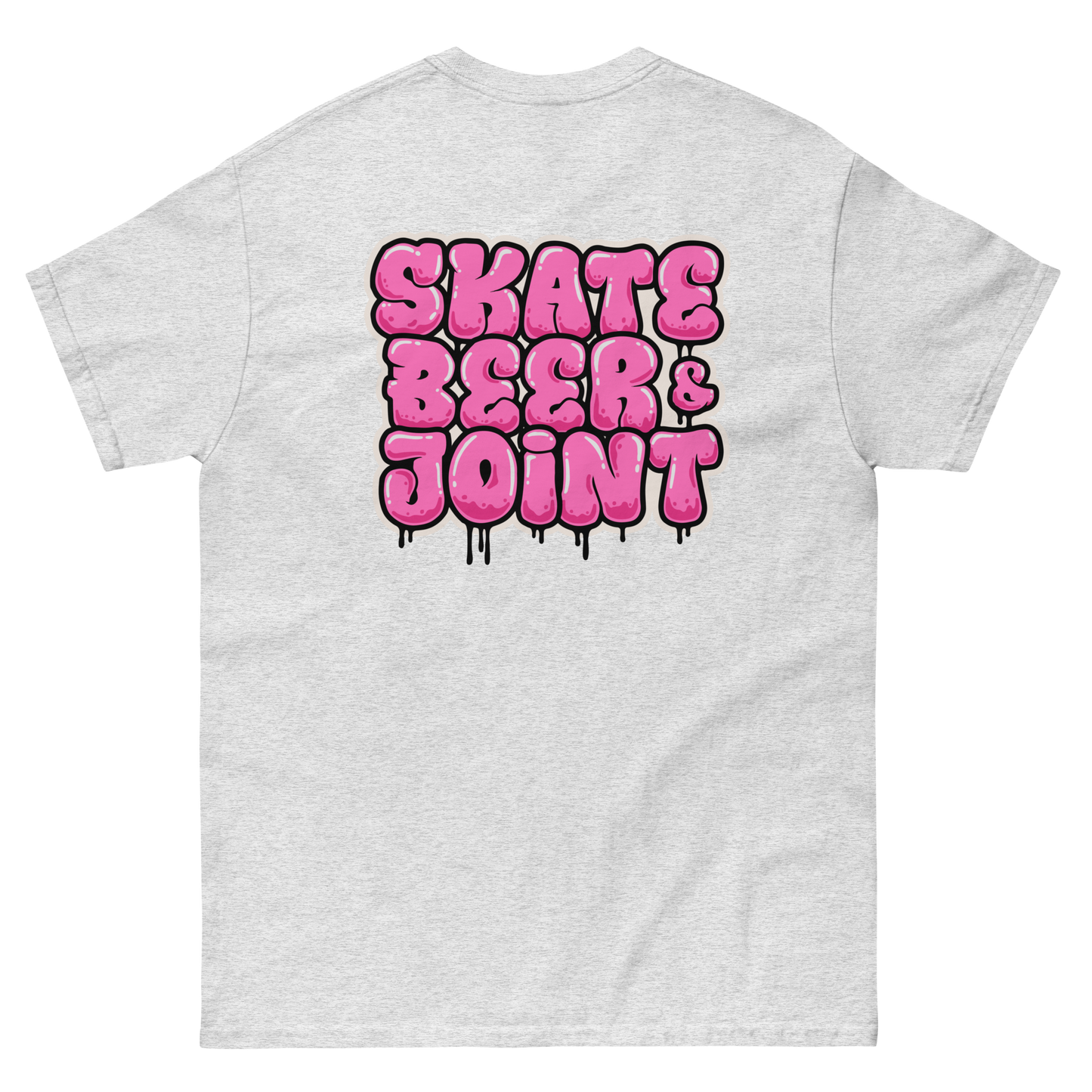 SKATE, BEER AND JOINT (Pink Graffiti)