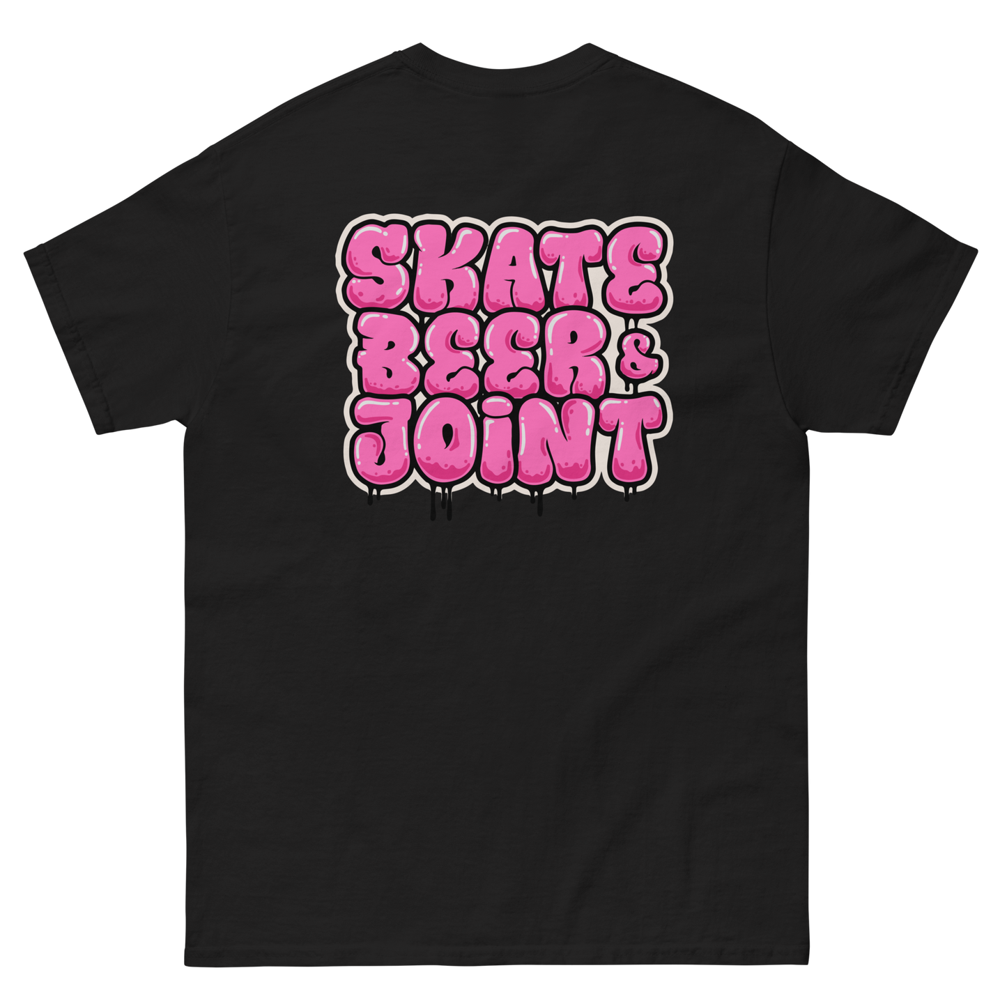 SKATE, BEER AND JOINT (Pink Graffiti)