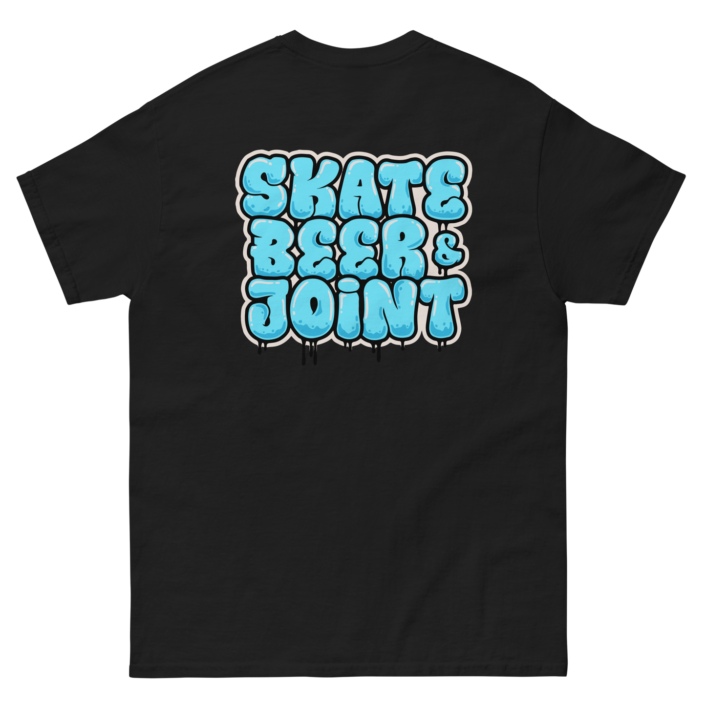 SKATE, BEER AND JOINT (Blue Graffiti)