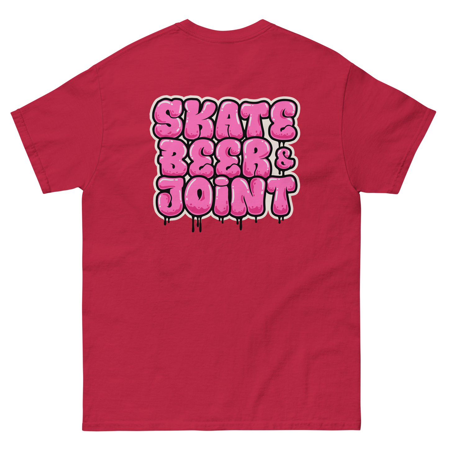 SKATE, BEER AND JOINT (Pink Graffiti)