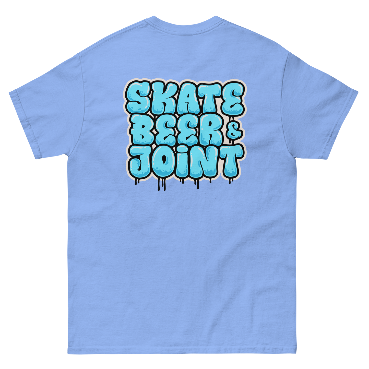 SKATE, BEER AND JOINT (Blue Graffiti)