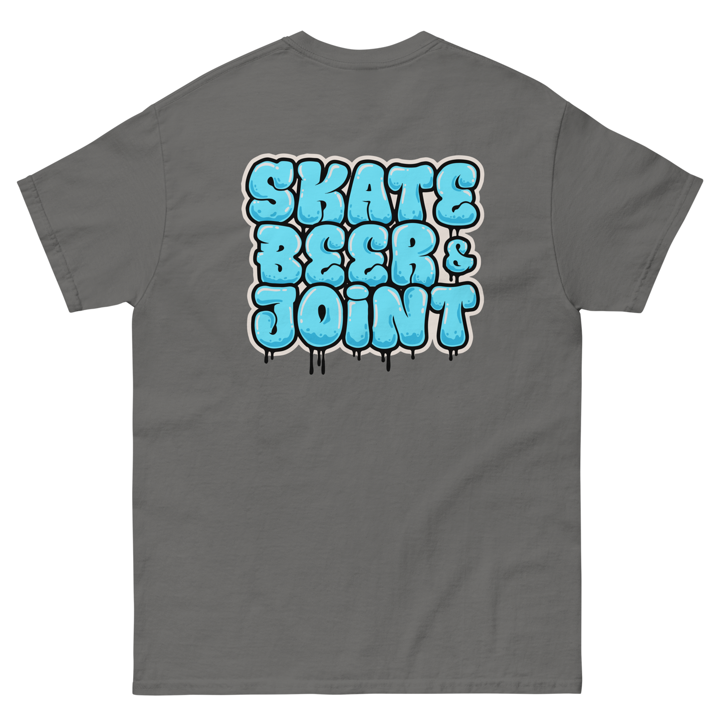 SKATE, BEER AND JOINT (Blue Graffiti)