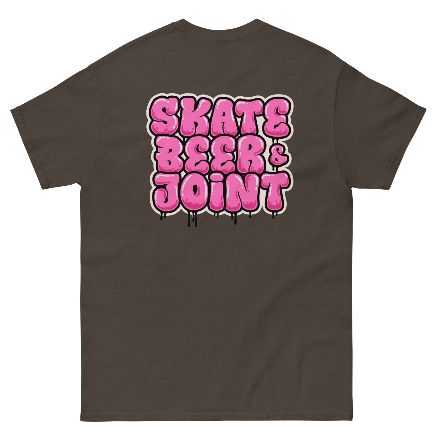 SKATE, BEER AND JOINT (Pink Graffiti)