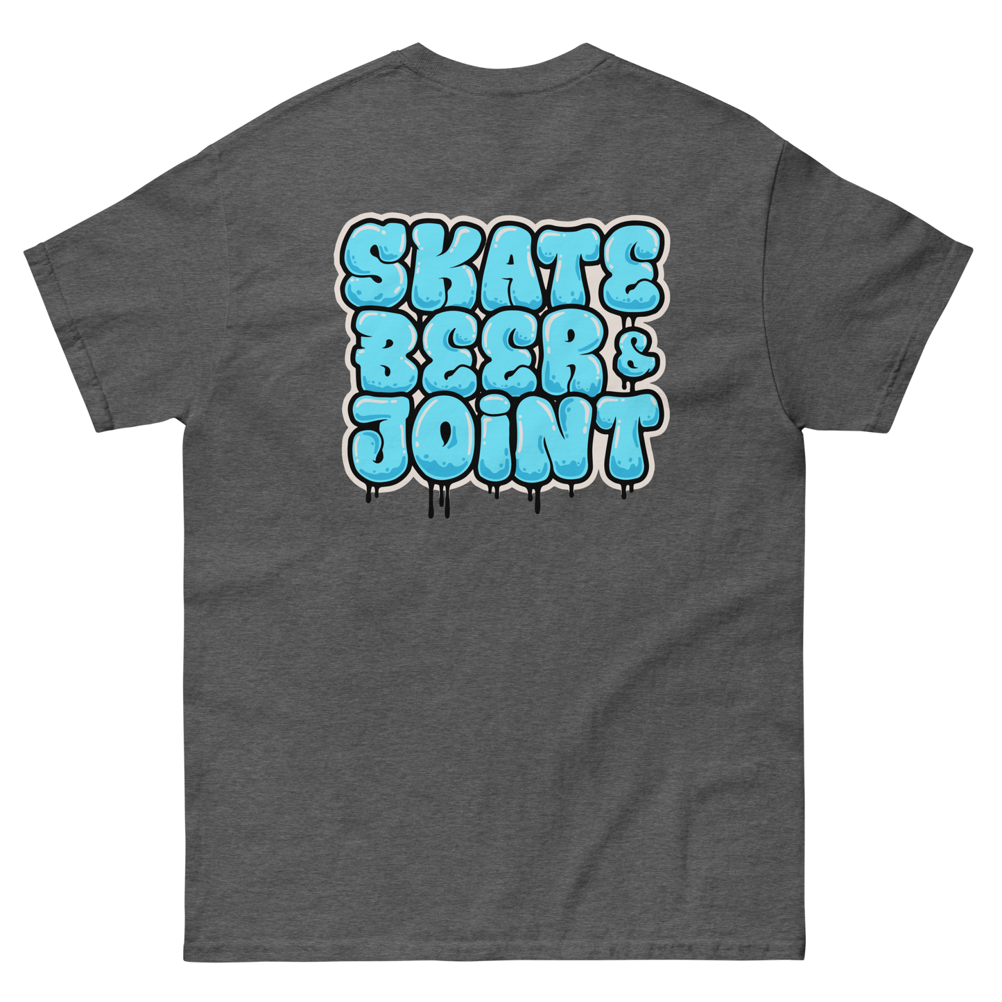 SKATE, BEER AND JOINT (Blue Graffiti)