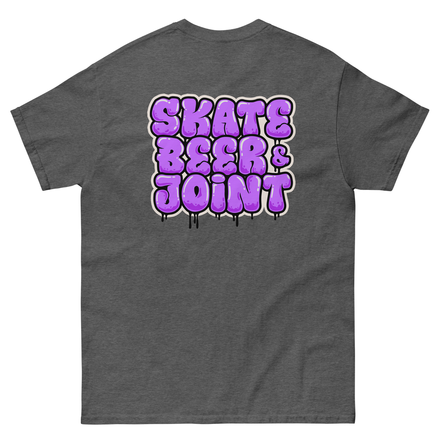 SKATE, BEER AND JOINT (Purple Graffiti)