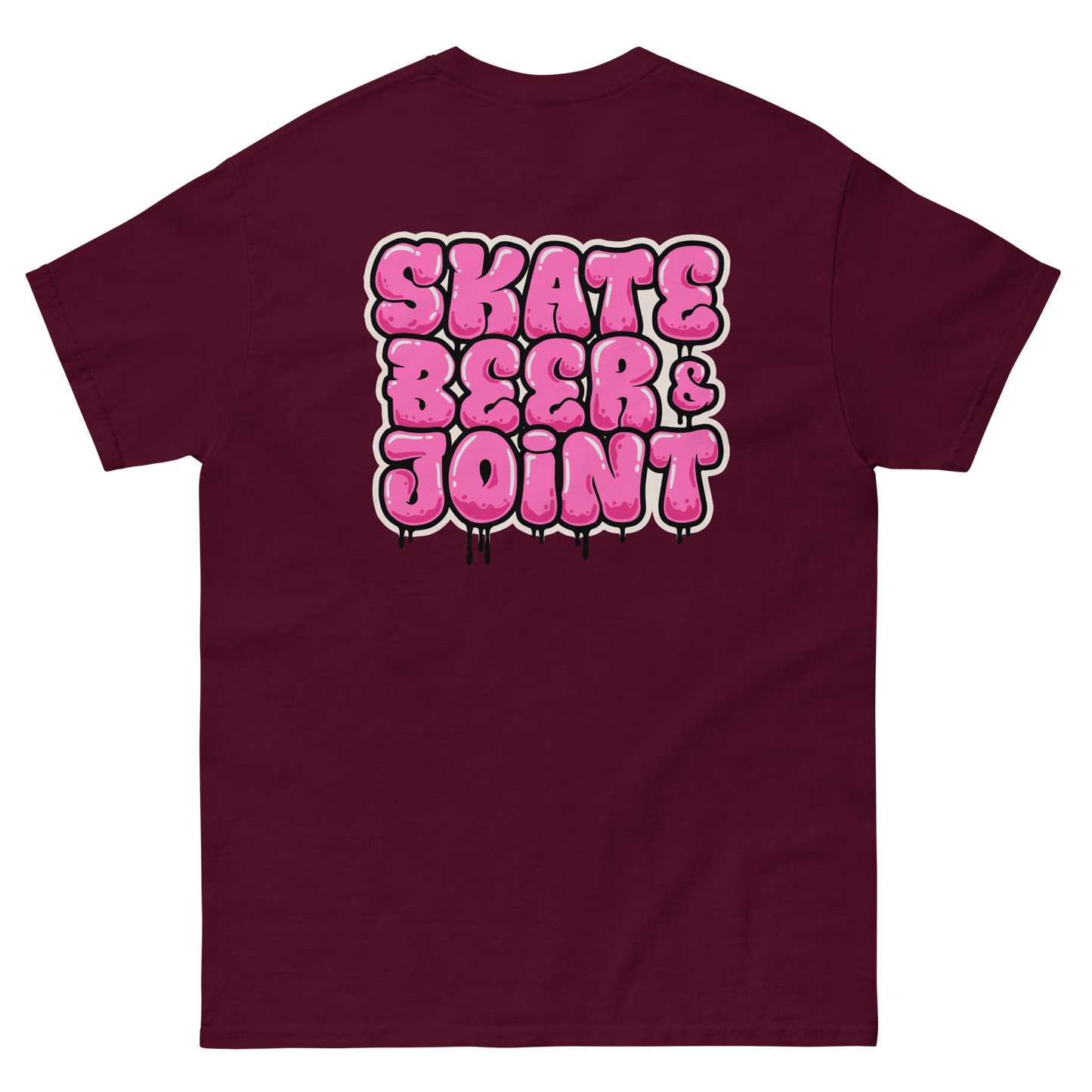 SKATE, BEER AND JOINT (Pink Graffiti)