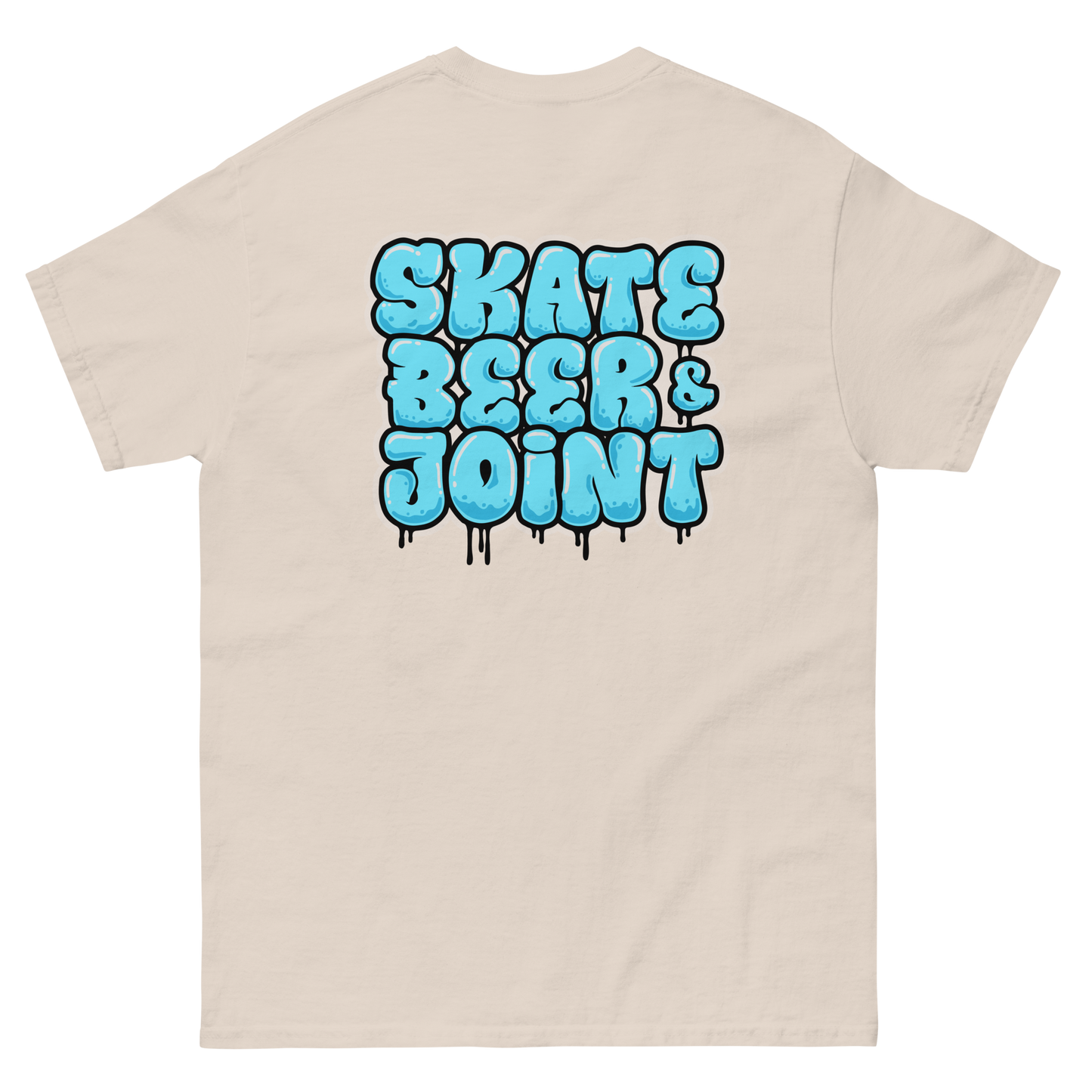 SKATE, BEER AND JOINT (Blue Graffiti)