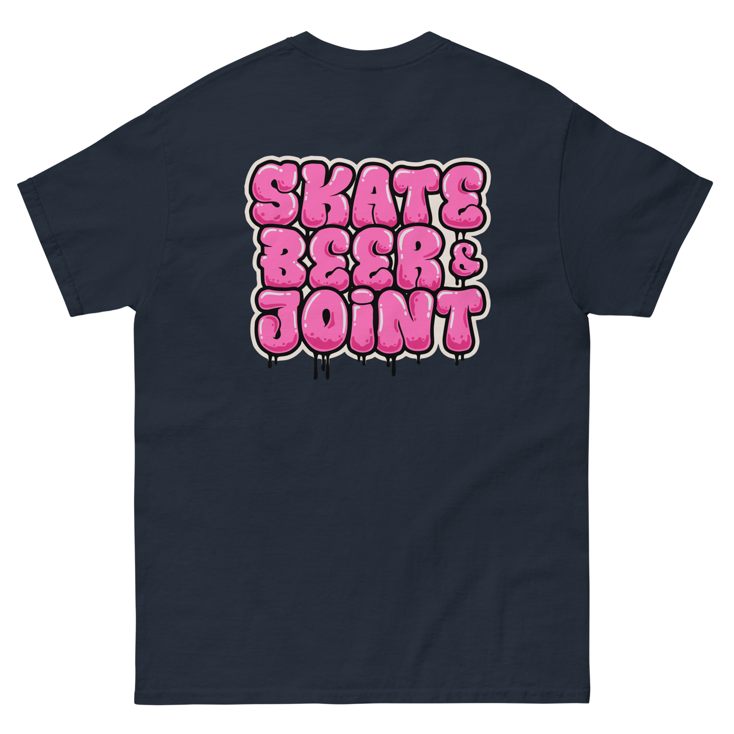 SKATE, BEER AND JOINT (Pink Graffiti)