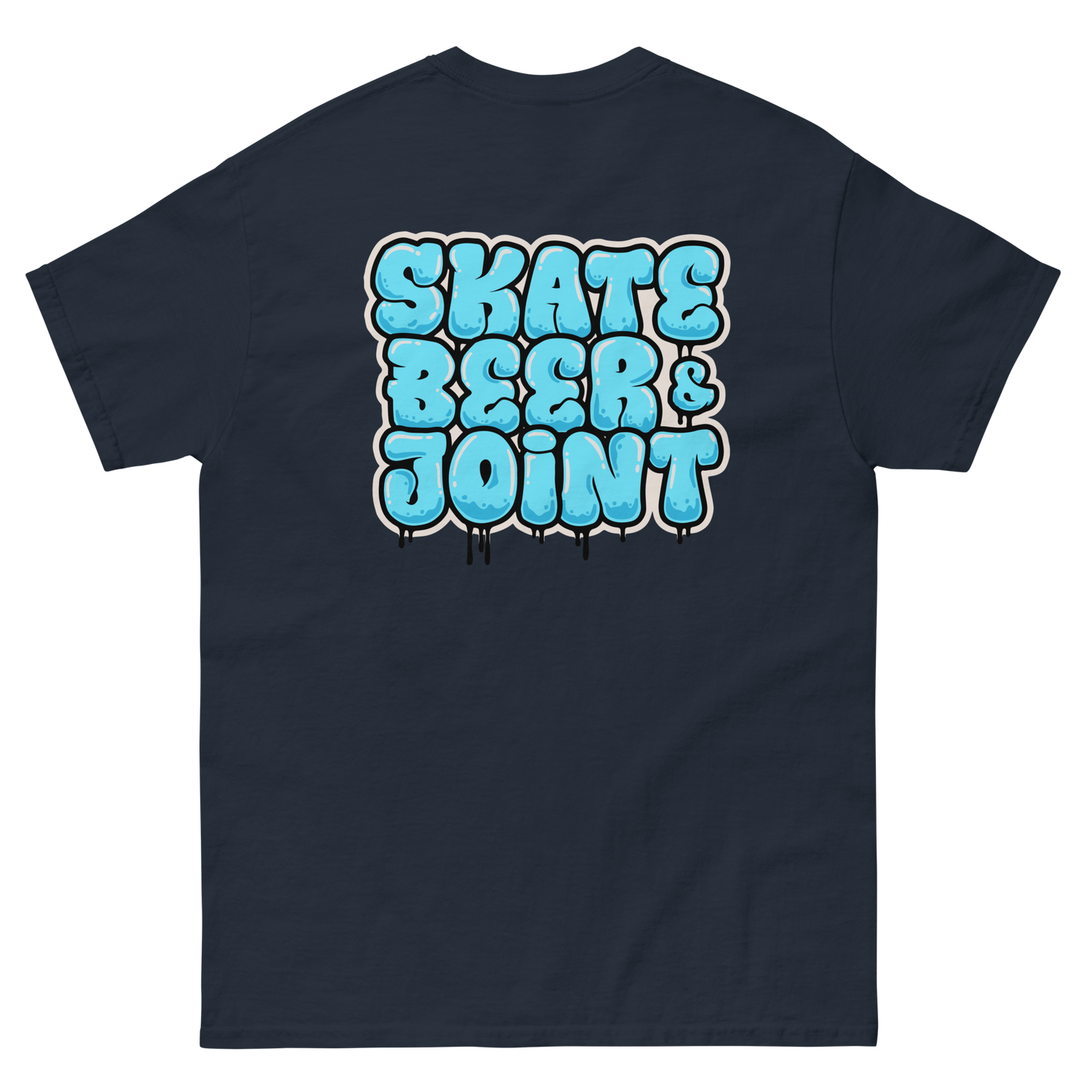 SKATE, BEER AND JOINT (Blue Graffiti)