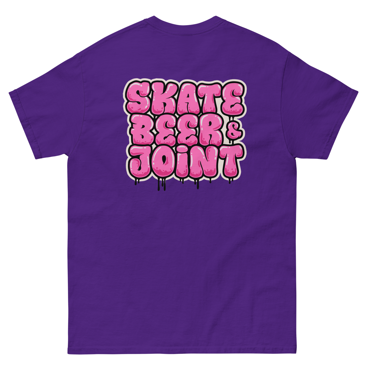 SKATE, BEER AND JOINT (Pink Graffiti)