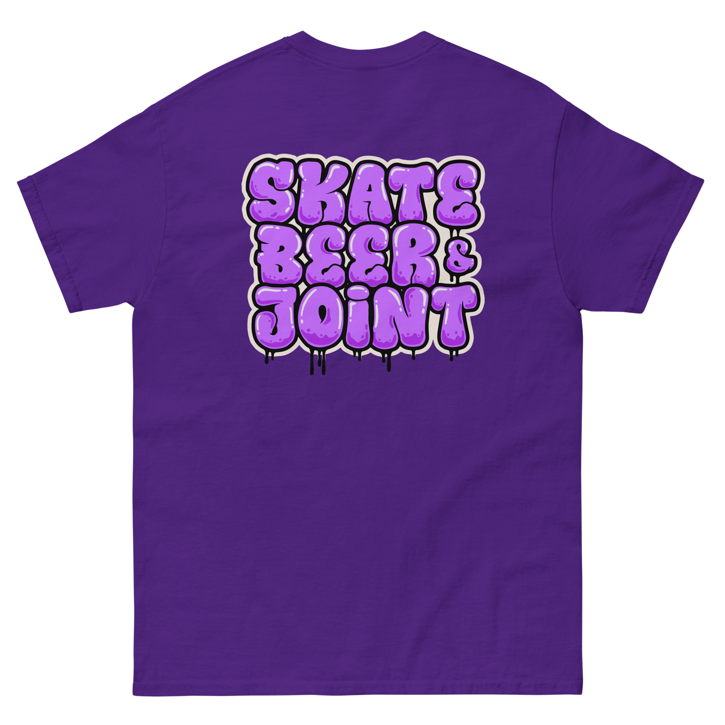 SKATE, BEER AND JOINT (Purple Graffiti)