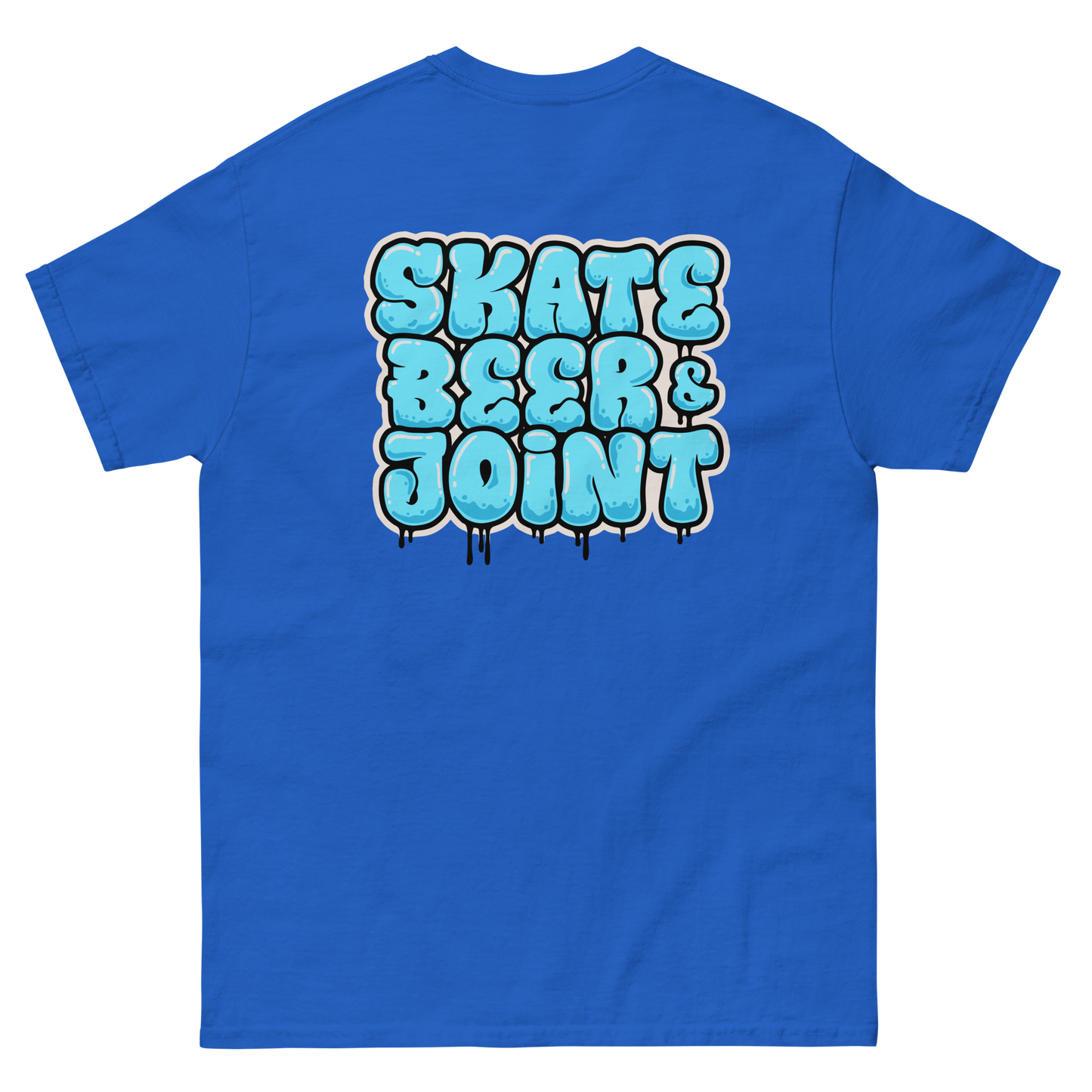 SKATE, BEER AND JOINT (Blue Graffiti)