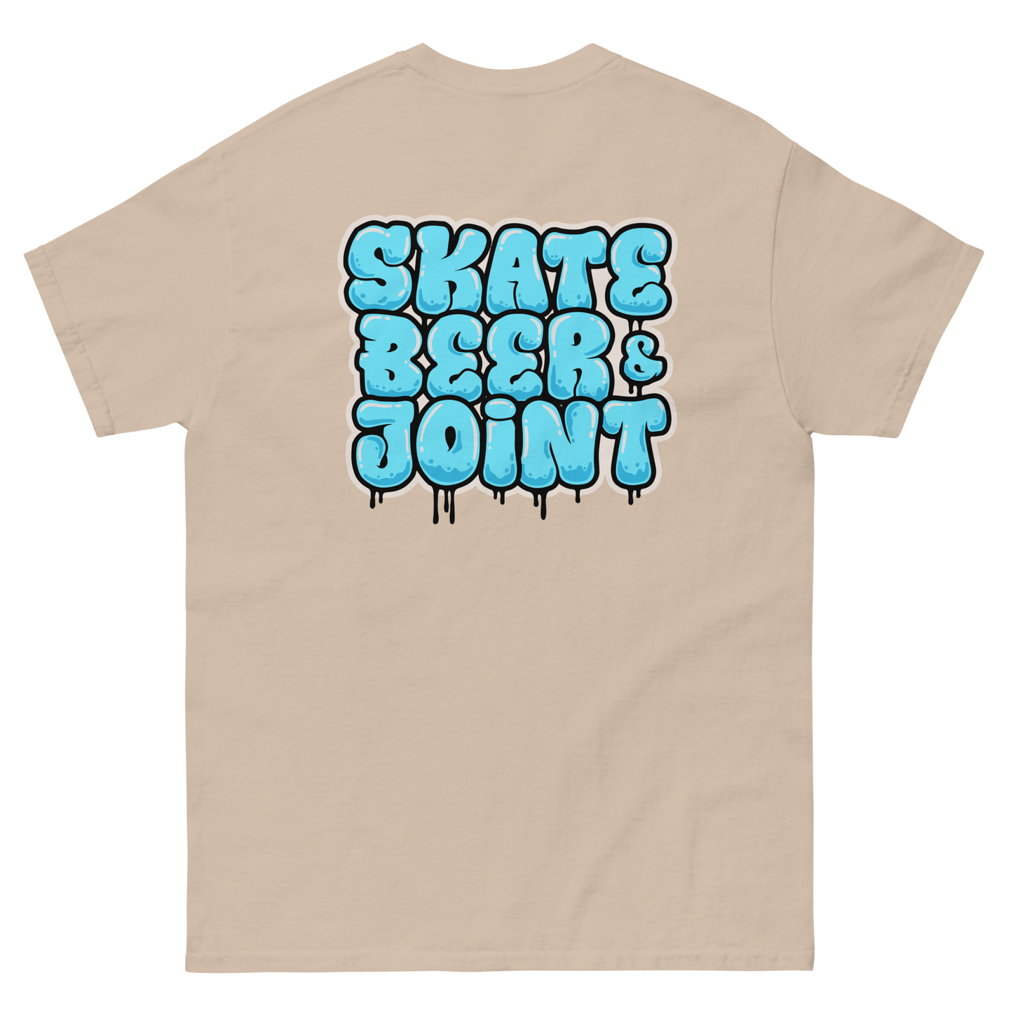 SKATE, BEER AND JOINT (Blue Graffiti)