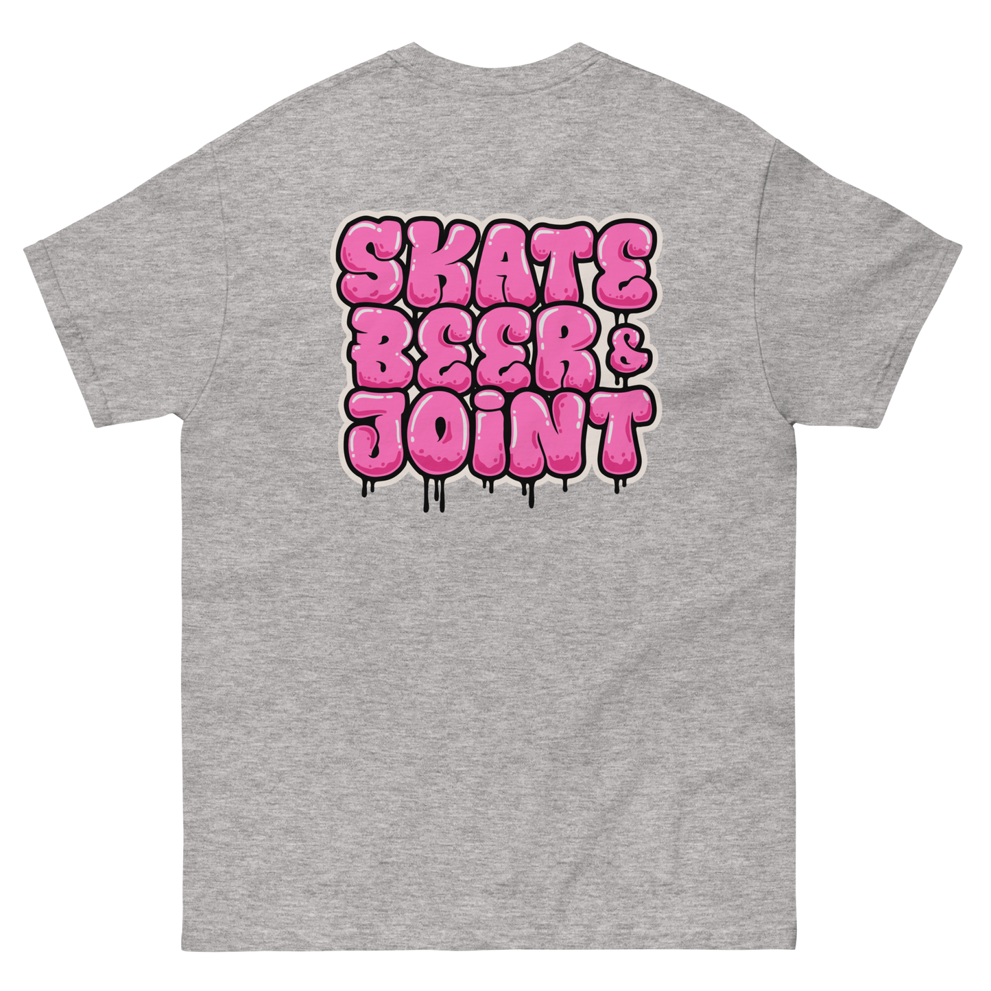 SKATE, BEER AND JOINT (Pink Graffiti)