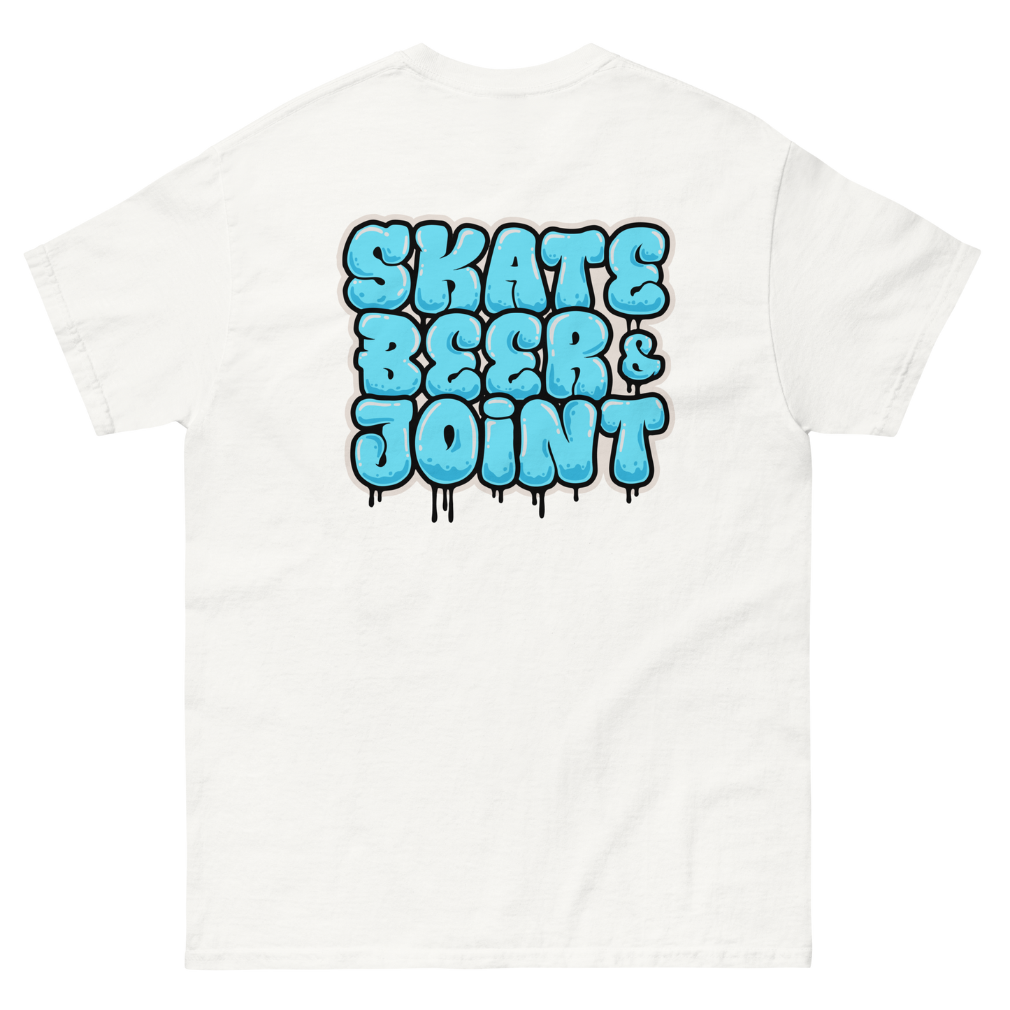 SKATE, BEER AND JOINT (Blue Graffiti)